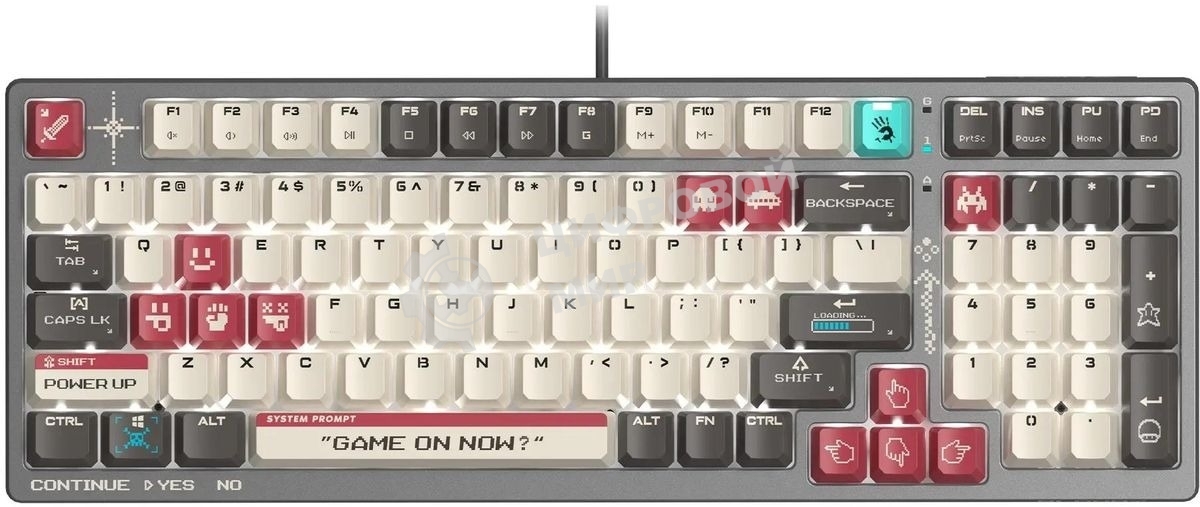 Клавиатура A4Tech Bloody S98 Pixels Red проводная USB серый/бежевый