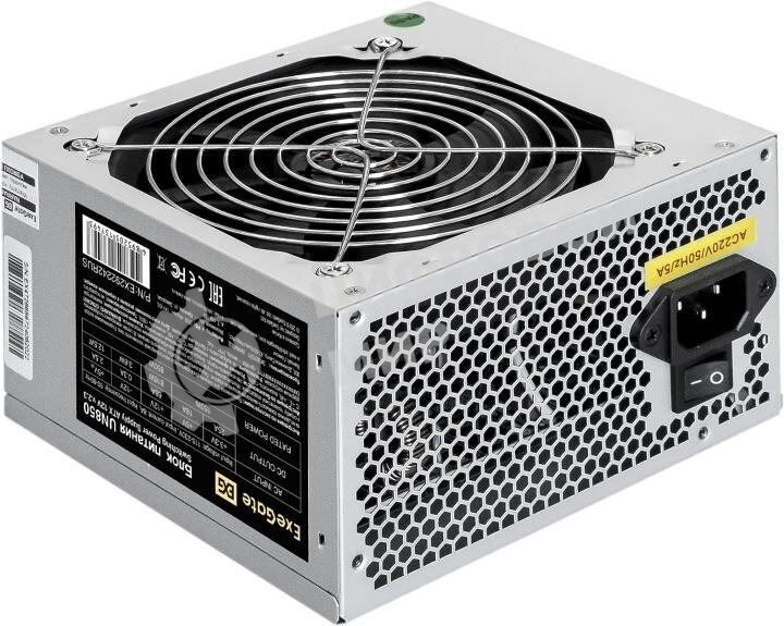 Блок питания ExeGate UN850 (EX292242RUS-PC), 850Вт, 120мм, 	серебряный