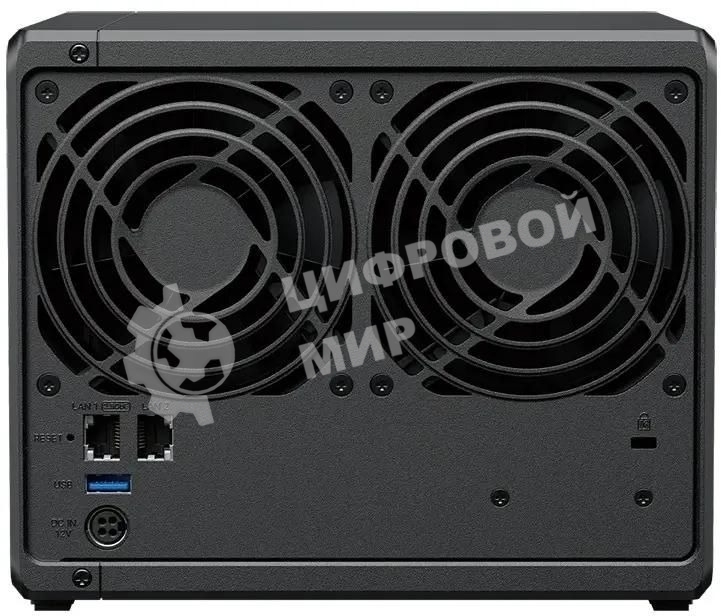 Сетевое хранилище Synology DiskStation DS425+ черный (Intel J4125/2Gb/4(3.5