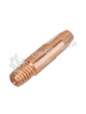 Токосъемный наконечник под проволоку Denzel 1,2 мм, М6х28, E-CU, 20 шт для MIG горелки тип 24