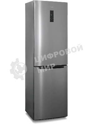 Холодильник Бирюса Б-I980NF нержавеющая сталь двухкамерный 240/130л морозилка снизу, No Frost