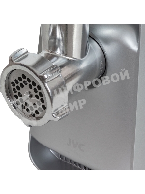 Мясорубка электрическая JVC JK-MG124 белый, 2000 Вт, 2.0 кг/мин, реверс, защита от перегрузки, насадки - 4
