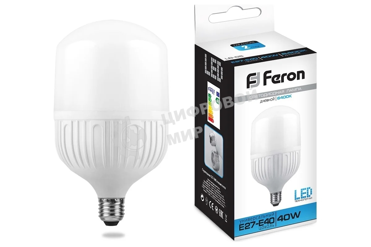 Лампа светодиодная Feron LB-65 40W 230V E27 6400K