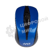 Мышь беспроводная HIPER HOMW-062 синий, 1000 dpi, радиоканал, USB, кнопки - 3