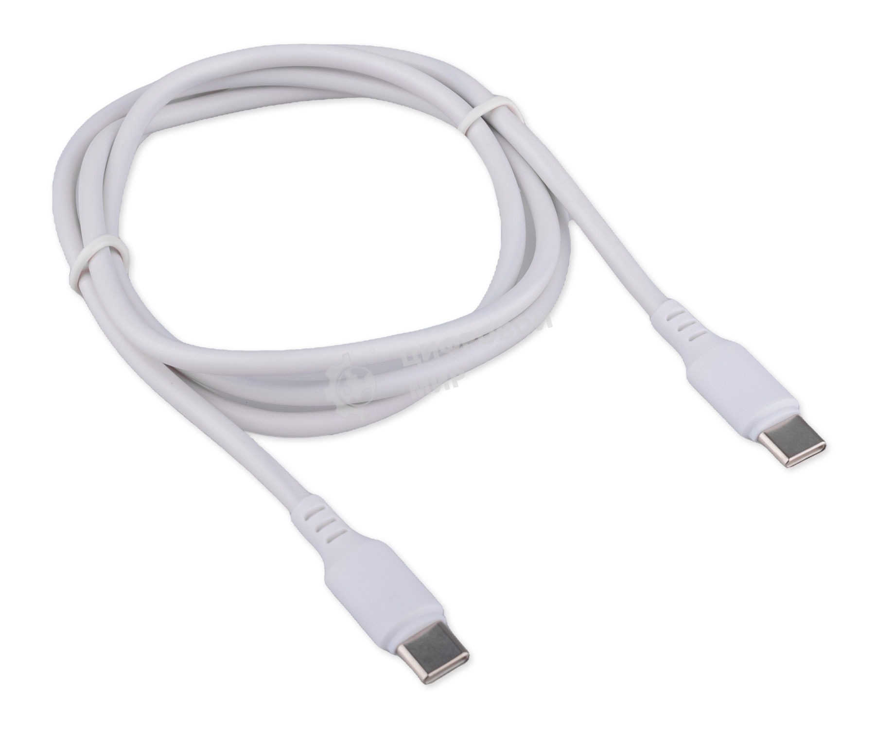 Кабель USB2.0 Cablexpert CC-USB2-CMCM-100-1M-W, Type-C/Type-C, 5A, 100Вт, PD/QC3.0, медь, 1м, белый, пакет
