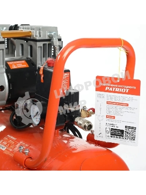 Компрессор поршневой безмасляный Patriot WO 80-360, 360 л/мин, 8 бар, 2200 Вт, 80 л, быстросъем и 