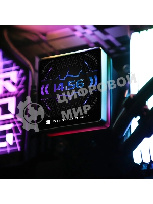 Водяное охлаждение для процессора Thermalright Grand Vision 240 (240mm, LED, Black, ARGB/Fans: 2x120mm, 80.45CFM, 29.4dBA, 2150RPM/Pump height 72.5mm, 6400RPM, Rad thickness 27mm/S: 1700, 1200, 1851, 115X, 2011, 2066, AM5, AM4)