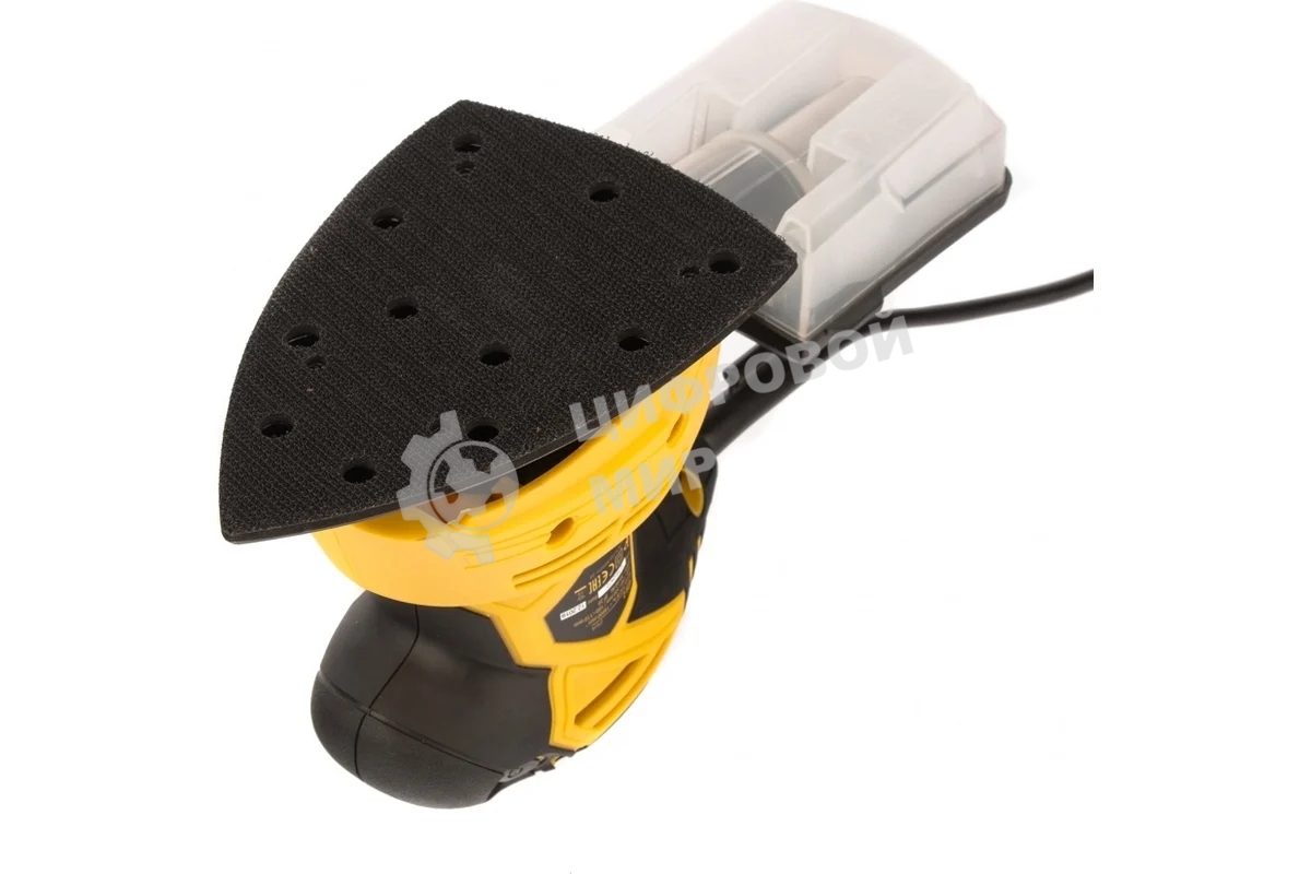 Вибрационная шлифовальная машина Denzel 2 в 1 VDS-2, 130 Вт, 14000 об/мин