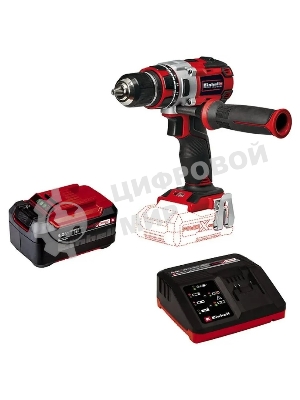 Дрель-шуруповерт EINHELL PXC TE-CD 18 Li Brushless, 20 В, 2 Ач, 60 Нм, бесщеточный