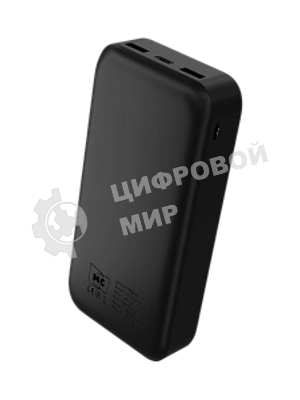Портативный аккумулятор MORE CHOICE (4620202552914) PB25-20 20000mAh 2USB+Type-C+1micro USB 2.0A, черный
