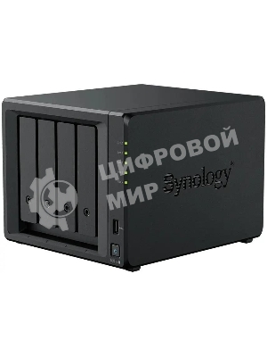 Сетевое хранилище Synology DiskStation DS425+ черный (Intel J4125/2Gb/4(3.5