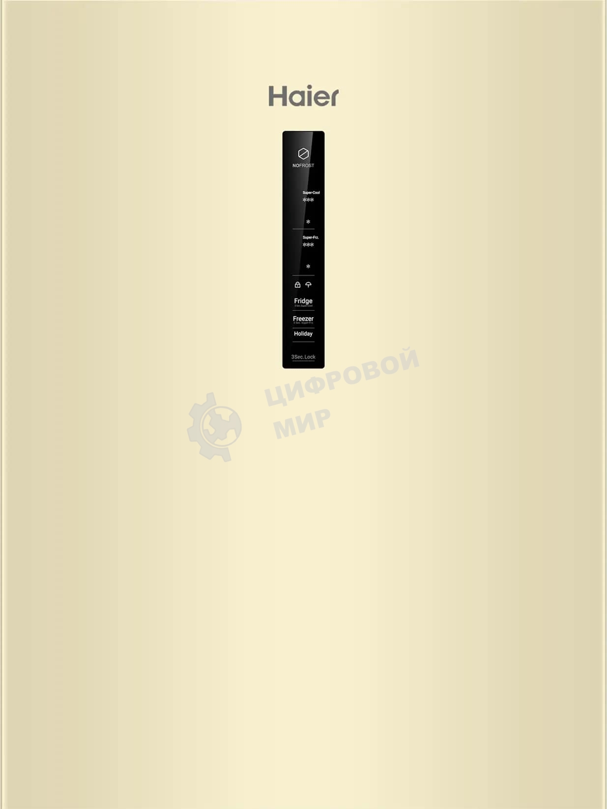 Холодильник Haier CEF536CCG бежевый двухкамерный 240/105 л морозилка снизу, No Frost
