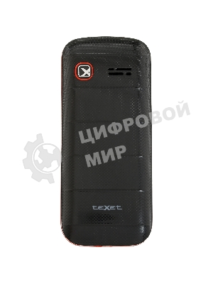 Мобильный телефон Texet TM-130 черный-красный