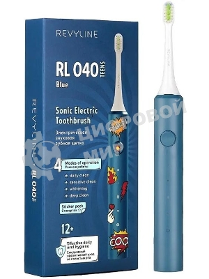 Электрическая зубная щетка Revyline RL 040 Teens голубая