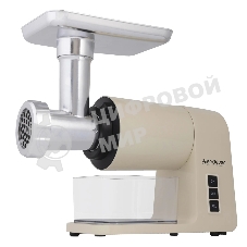 Мясорубка электрическая Endever Sigma-106 бежевый, 2000 Вт, 2 кг/мин, реверс, насадки - 6