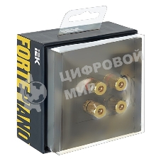 Аудиорозетка 4-мест. IEK FORTE&PIANO FP339 серый