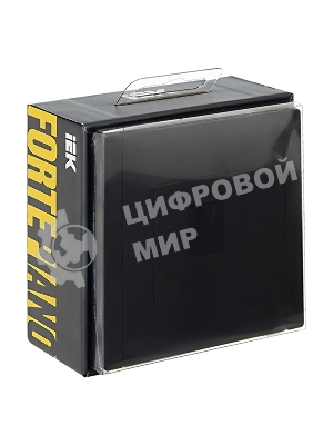 Розетка компьютерная RJ45 кат.6 IEK FORTE&PIANO FP131 черный
