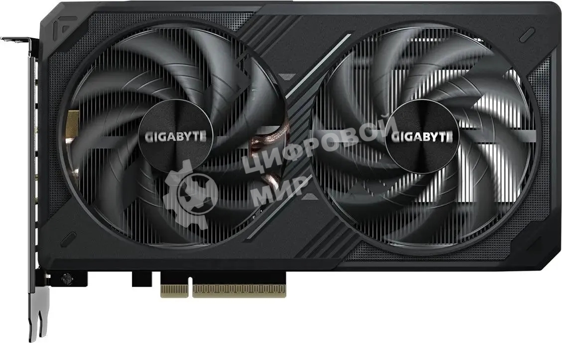 Видеокарта Gigabyte GeForce RTX 5060 Ti Windforce OC, NVIDIA RTX 5060 Ti, 8 ГБ GDDR7, 128 бит, PCI-e 5.0, 1xHDMI, 3xDP, 2587 МГц