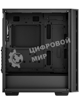 Компьютерный корпус Deepcool MATREXX 55 V4 без БП, боковое окно (закаленное стекло), 3xARGb LED 140мм вентилятора спереди, 1xARGb LED 120мм вентилятор сзади, черный, ATX