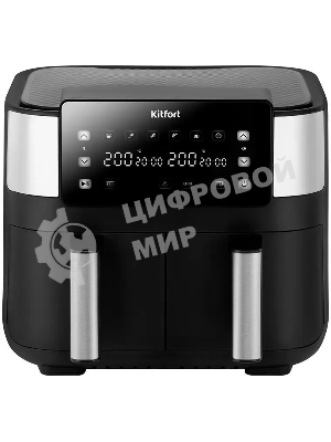 Аэрогриль Kitfort КТ-2259 черный, 2850 Вт, 7.6 л, сенсор, 6 программ