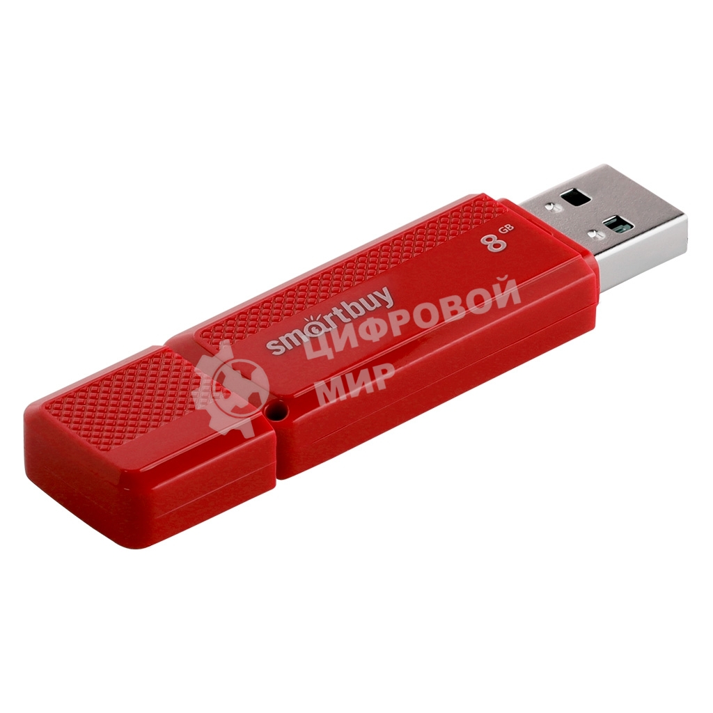 Флешка USB Smartbuy DOCK RED (SB8GBDK-R), 8Gb, USB 2.0, R/W 15/5, красный