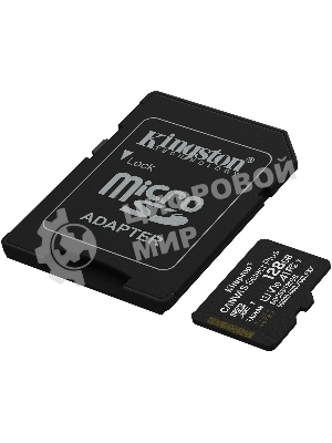 Флеш карта microSDXC 128Gb Kingston SDCS3/128Gb Canvas Select Plus + adapter