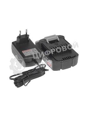 Дрель-шуруповерт ИНТЕРСКОЛ ДА-13/18ВК, 18 В, 2 Ач, 45 Нм, бесщеточный