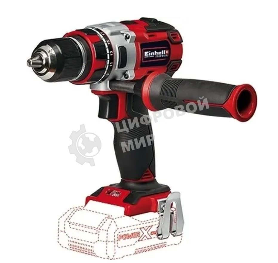 Дрель-шуруповерт EINHELL PXC TE-CD 18 Li Brushless, 20 В, 2 Ач, 60 Нм, бесщеточный