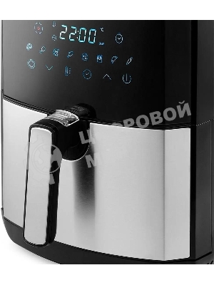 Аэрогриль Kitfort КТ-2239 серебристый, 1700 Вт, 4.5 л, сенсор, 8 программ