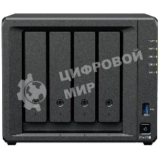 Сетевое хранилище Synology DiskStation DS425+ черный (Intel J4125/2Gb/4(3.5