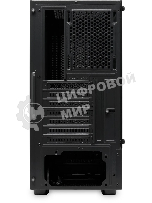 Компьютерный корпус без блока питания Case HSPD M540, Mesh Mid Tower, черный, TG, 0.45 SPCC, no fans, ATX, mATX, mITX, 160/300/150мм, 2x2.5