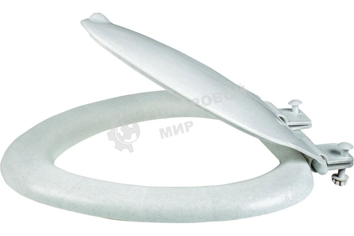 Сиденье для унитаза Эконом белый мрамор