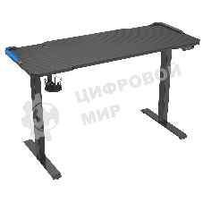 Стол игровой Cactus CS-EDL-GbK столешница МДФ черный, каркас черный