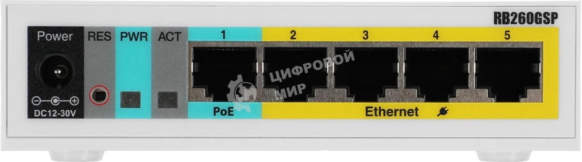 Коммутатор Mikrotik CSS106-1G-4P-1S 5PORT 1000M 1SFP