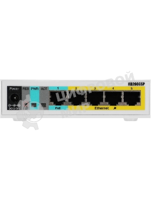 Коммутатор Mikrotik CSS106-1G-4P-1S 5PORT 1000M 1SFP
