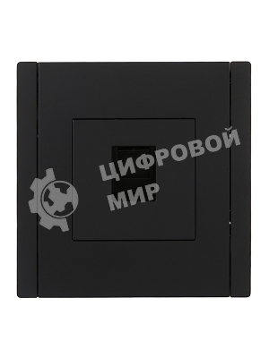 Розетка компьютерная RJ45 кат.6 IEK FORTE&PIANO FP131 черный