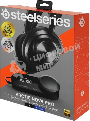 Гарнитура SteelSeries Arctis Nova Pro чёрный, проводная, USB