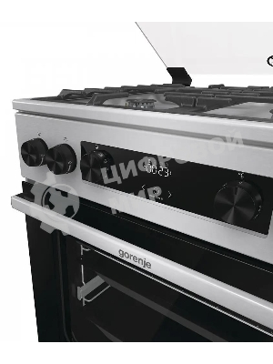 Плита комбинированная Gorenje GKS6C72XF серебристый, конфорок 4 газовых, духовка 71 л, 60 см x 85 см x 60 см