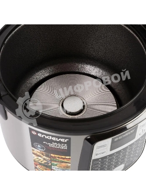 Мультиварка Endever Vita-95, мощность 1000 Вт, черный/стальной, емкость 5л, 45 авторежимов работы, книга рецептов