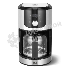 Кофеварка капельная со встроенной кофемолкой BQ CM1010 черный-стальной, исп. кофе - зерновой/молотый, 1.2 л, 1050 Вт.