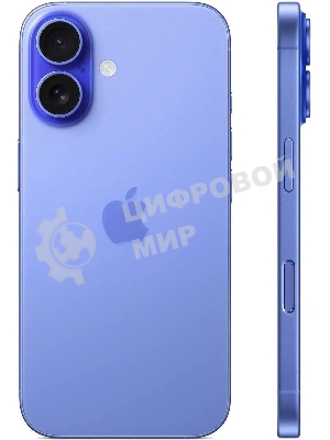 Смартфон Apple iPhone 16, 8/128Gb, ультрамарин