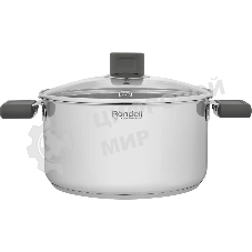 Кастрюля Rondell Quadro RDS-1597, 5.1 л, 24 см, с крышкой, сталь