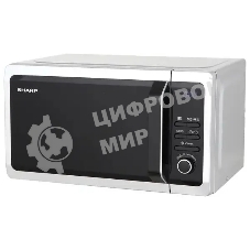 Микроволновая печь Sharp R-2852RSL серебристый, 20 л, 800 Вт, переключатели - кнопки, поворотный механизм