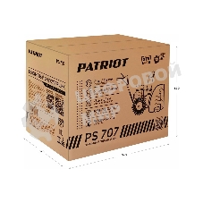 Снегоуборщик PATRIOT PS 707, Двигатель 7л.с до -25 °С; 212 сс; Стартер ручной; Панель c увеличенным диапазоном скоростей 6 вперед/2 назад; Ширина ковша 610мм +100(26