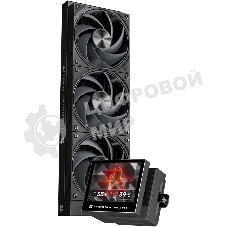 Система водяного охлаждения Thermalright Stream Vision 360 Soc-AM5/AM4/1200/1700/1851 черный 4-pin 28.1dB Al LCD Ret (S-VISION-360-BL)