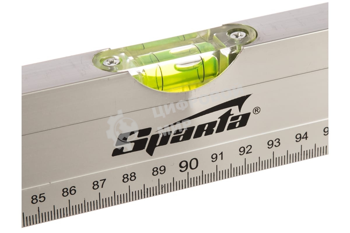 Уровень алюминиевый Sparta 1800 мм, 2 глазка, линейка