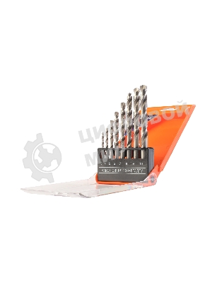 Набор сверл по металлу PATRIOT, HSS, 8 шт: 3,0-10,0 мм, в пластиковом боксе