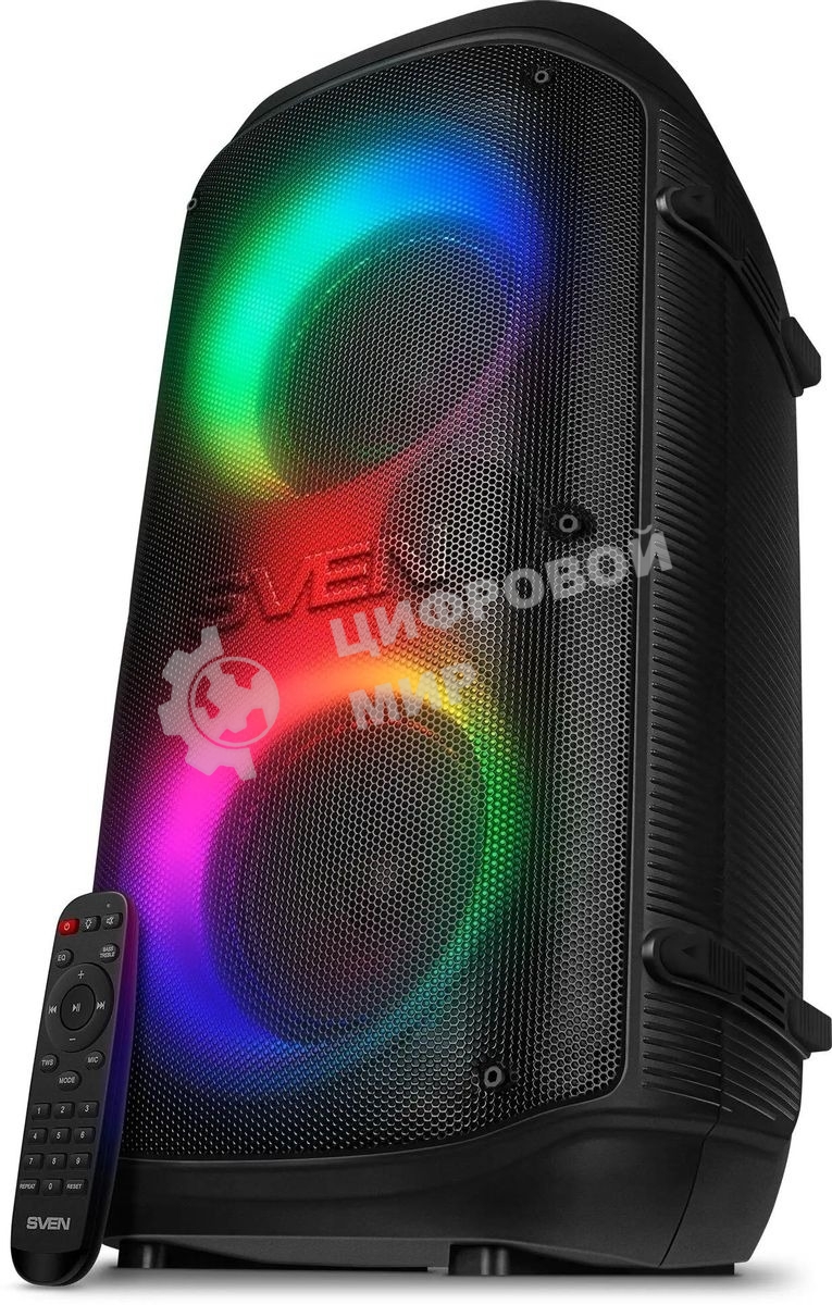 Колонка портативная Sven PS-800 черный 100W 2.0 BT 10м 4400mAh