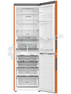 Холодильник Haier C2F636CORGU1 оранжевый двухкамерный 256/108 л морозилка снизу, No Frost