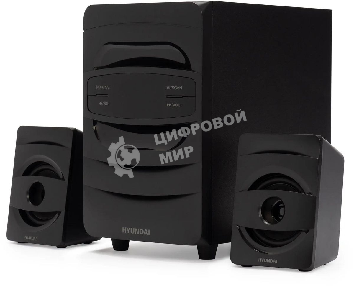 Микросистема Hyundai H-MS1404 черный 30Вт FM USB BT SD
